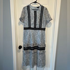 NWT Pretty Little Thing Pale Blue Lace Dress